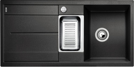 Picture of Zlewozmywak Blanco Metra 6 S Silgranit PuraDur Antracyt odwracalny, korek auto., odsczarka stalowa