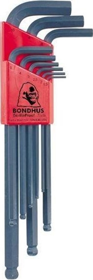 Picture of Bondhus Zestaw imbusów 1,5 - 10 BONDHUS - dugie, z kulk [9 szt.]