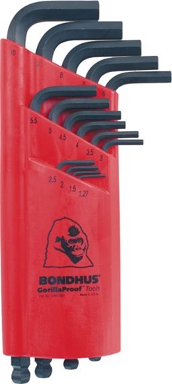 Picture of Bondhus Zestaw kluczy imbusowych dugich z kocówk kulist 15-sztuk 1,27-10mm 10995