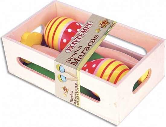 Picture of Bontempi Drewniane 2 kolorowe Grzechotki