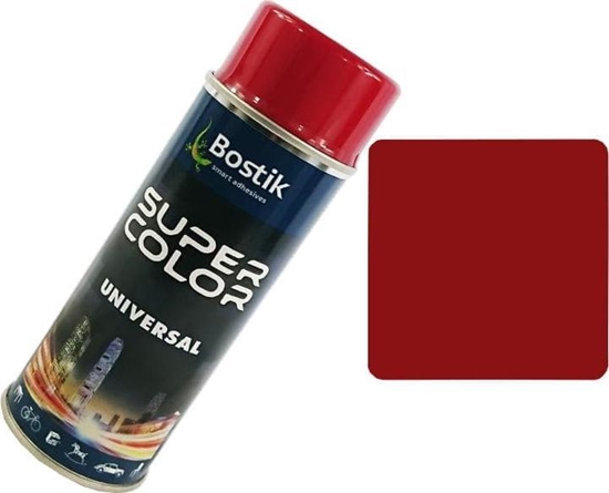 Изображение Bostik Lakier w sprayu uniwersalny Super Color 400 ml rubinowy