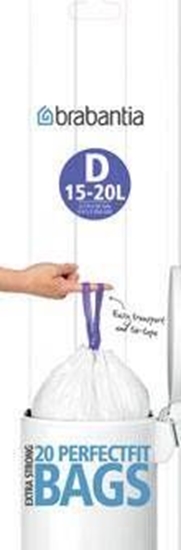 Изображение Brabantia PerfectFit Bin Liner Type D, 15-20 L, 20 Bags