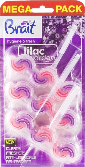 Picture of Brait Brait Hygiene & Fresh Kostka toaletowa do WC 2-fazowa Lilac Garden 1op.-3x45g