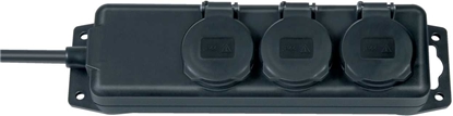 Изображение Brennenstuhl Przeduacz warsztatowy 3x230V IP44 H07RN-F 3G1,5 2m - 1159934
