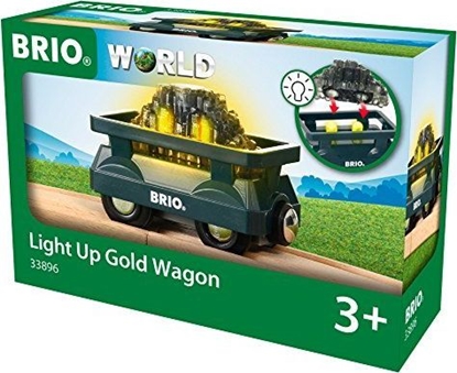 Изображение Brio BRIO gold wagon with light - 33896