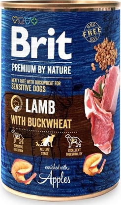 Attēls no Brit Brit Premium By Nature Lamb & Buckwheat puszka 400g