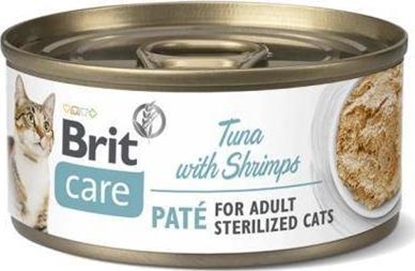 Изображение Brit CARE KOT puszka TUŃCZYK&KREWETKI dla kotów sterilizowanych 70g