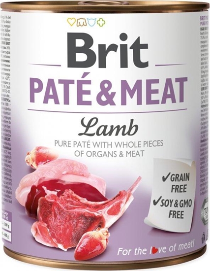 Picture of Brit puszka PATE&MEAT LAMB /6 800g