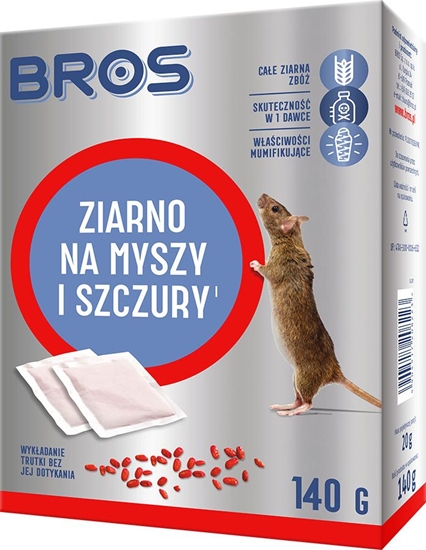 Picture of Bros Preparat na myszy i szczury Ziarno 140g