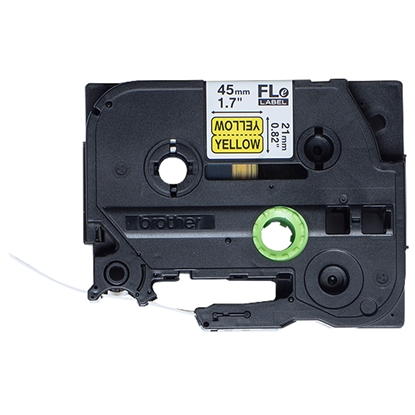 Picture of Brother FLE6511 label-making tape Black on yellow