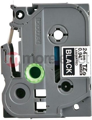 Attēls no Brother tama TZE-355 (white on black)