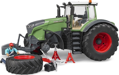 Изображение Bruder Traktor Fendt 1050 Vario z figurką mechanika i narzędziami warsztatowymi (04041)