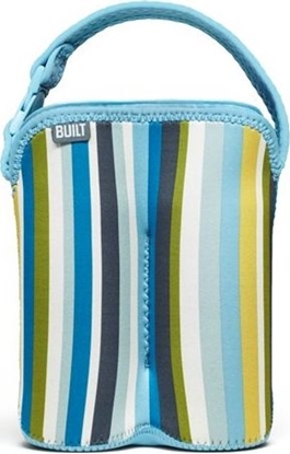 Picture of Built Built Bottle Buddy - Termoopakowanie Do Butelek Podwójne (baby Blue Stripe)
