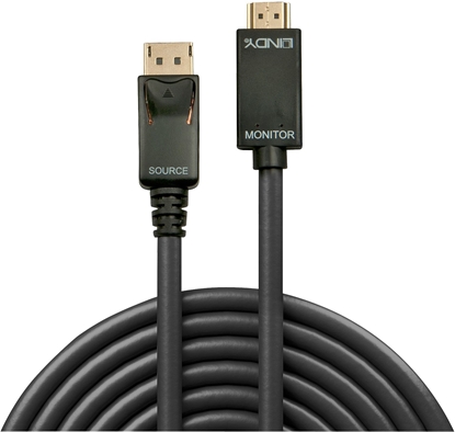 Attēls no Lindy 2m DisplayPort to HDMI 10.2G Cable