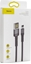 Attēls no Baseus Lightning USB cable (reversible) Baseus Cafule 2.4A 1m (gray-black)