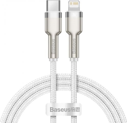 Attēls no Baseus USB-C cable for Lightning Baseus Cafule, PD, 20W, 1m (white)