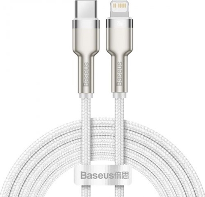 Attēls no Baseus Baseus Cafule Series Metal Data USB-C / Lightning 20W PD cable 2 m - white