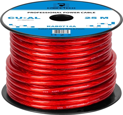 Attēls no Cabletech Kabel samochodowy 8Ga OD6.7mm CU+AL 25m