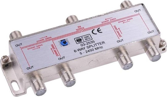 Picture of Cabletech Splitter rozganik rozdzielacz antenowy 6 TV