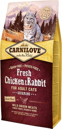 Picture of Carnilove Carnilove Cat Fresh Chicken & Rabbit Gourmand - kurczak i królik 2kg