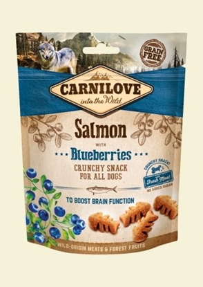 Attēls no Carnilove Przysmak Dog Snack Fresh Crunchy Salmon+Blueberries 200g