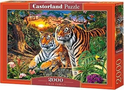 Изображение Castorland Puzzle 2000 Tiger Family CASTOR