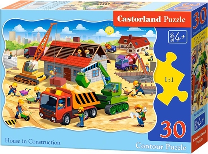 Изображение Castorland Puzzle 30 Dom w trakcie budowy
