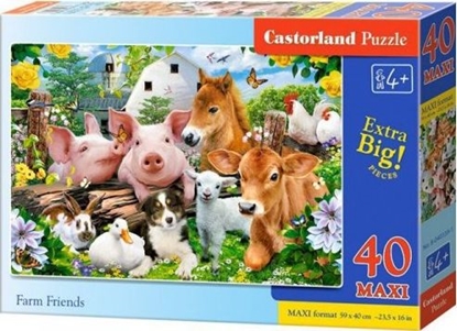 Изображение Castorland Puzzle 40 maxi - Farm Friends CASTOR