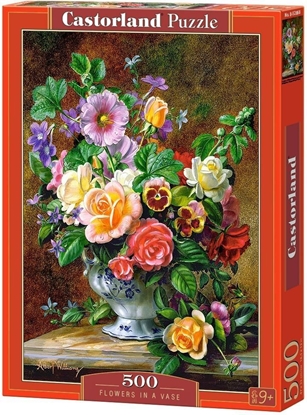 Изображение Castorland Puzzle 500 Kwiaty w wazonie (253338)
