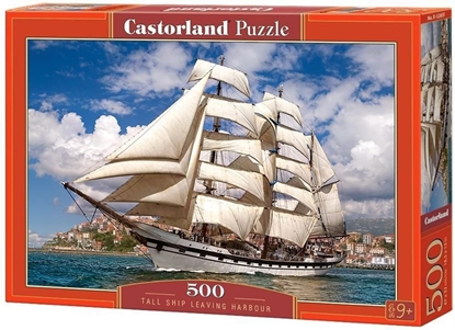 Изображение Castorland Puzzle 500 Tall Ship Leaving Harbour (253343)
