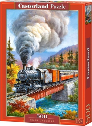 Изображение Castorland Puzzle 500 Train Crossing CASTOR