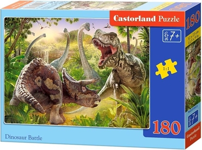 Изображение Castorland Puzzle Walka dinozaurów 180 elementów (297438)