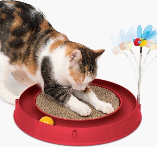 Picture of Catit Tor Catit Play'n Scratch z drapakiem, 4 x 36 x 39,5 cm, czerwony
