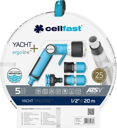 Attēls no Cellfast Zestaw ogrodowy 20m 1/2" z kocówkami Cellfast Yacht Prestige