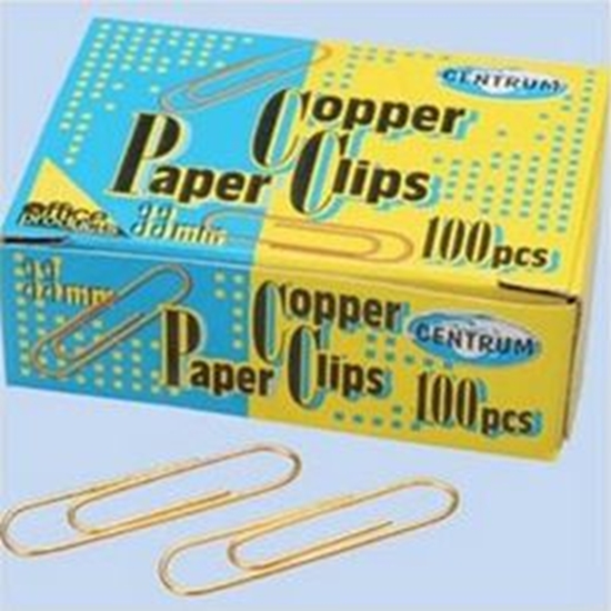 Изображение Centrum Spinacze Biurowe Okrge R33 Miedziane 100 SZT. (CE80768)