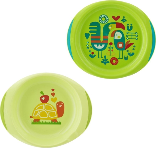 Picture of Chicco Zestaw 2 talerzy zielony