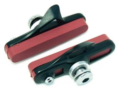 Picture of Clarks Klocki hamulcowe Campagnolo, Obudowa z poliwglanu, Do obrczy karbonowych czerwone (CLA-CPS474-CARB)