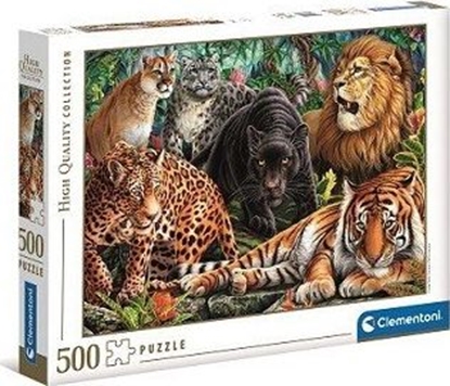 Picture of Clementoni Clementoni Puzzle 500el Dzikie koty 35126