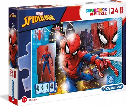 Attēls no Clementoni Puzzle 24 elementy Maxi Super Kolor - Spider-Man