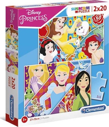 Изображение Clementoni Puzzle 2x20 Elementów Princess