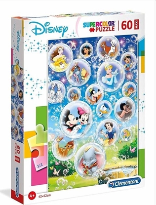 Изображение Clementoni Puzzle 60 maxi Super kolor Disney classic