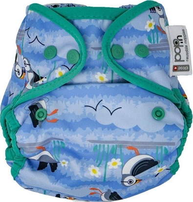 Attēls no Close Caboo Otulacz, pieluszka wielorazowa z napami Blue Puffin 3-16 kg, 1 szt.