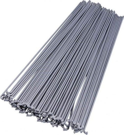 Изображение Cn Spoke Szprychy CNSPOKE STD14 2.0-2.0-2.0 stal nierdzewna 250mm srebrne + nyple 144szt. - CN-STD250