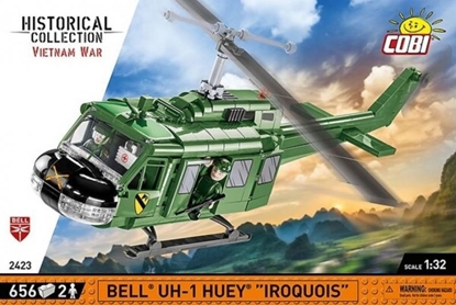 Picture of Cobi COBI 2423 Historical Collection Vietnam War Wojna w Wietnamie Helikopter Bell UH-1 Huey Iroquois 656 klocków