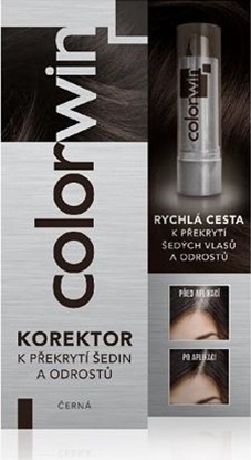 Picture of Colorwin Colorwin Korektor tuszujący odrosty i siwe włosy Czarny 4.6g