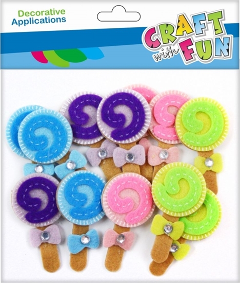 Picture of Craft with Fun CF OZDOBA DEK FILC SPRZYL LIZAKI 12SZT 12/288