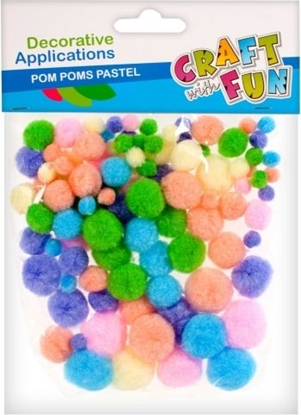 Picture of Craft with Fun Ozdoba Dekoracyjna Pompon Pastel (MQ 003)