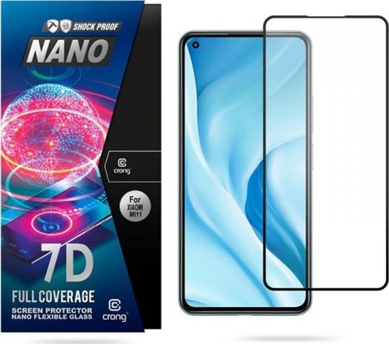 Picture of Crong Crong 7D Nano Flexible Glass Niepkajce szko hybrydowe 9H na cay ekran Xiaomi Mi 11 Lite 5G
