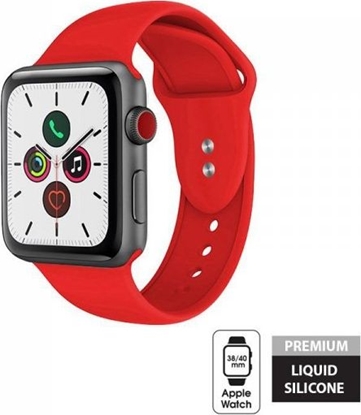 Attēls no Crong Crong Liquid Band - Pasek Apple Watch 38/40 mm (czerwony)