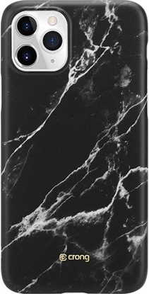 Attēls no Crong Crong Marble Case etui ochronne na iPhone 11 Pro (czarny)